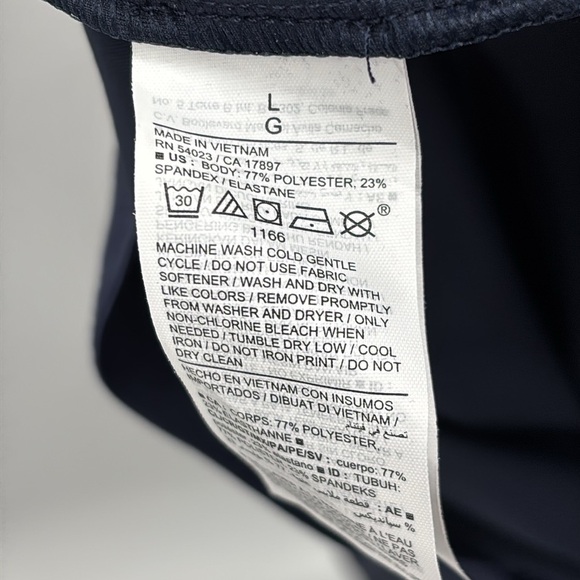 Old Navy Powersoft Go-Dry Women's Navy Wide-Leg Pants with pockets‎ size L NWT - Picture 8 of 9